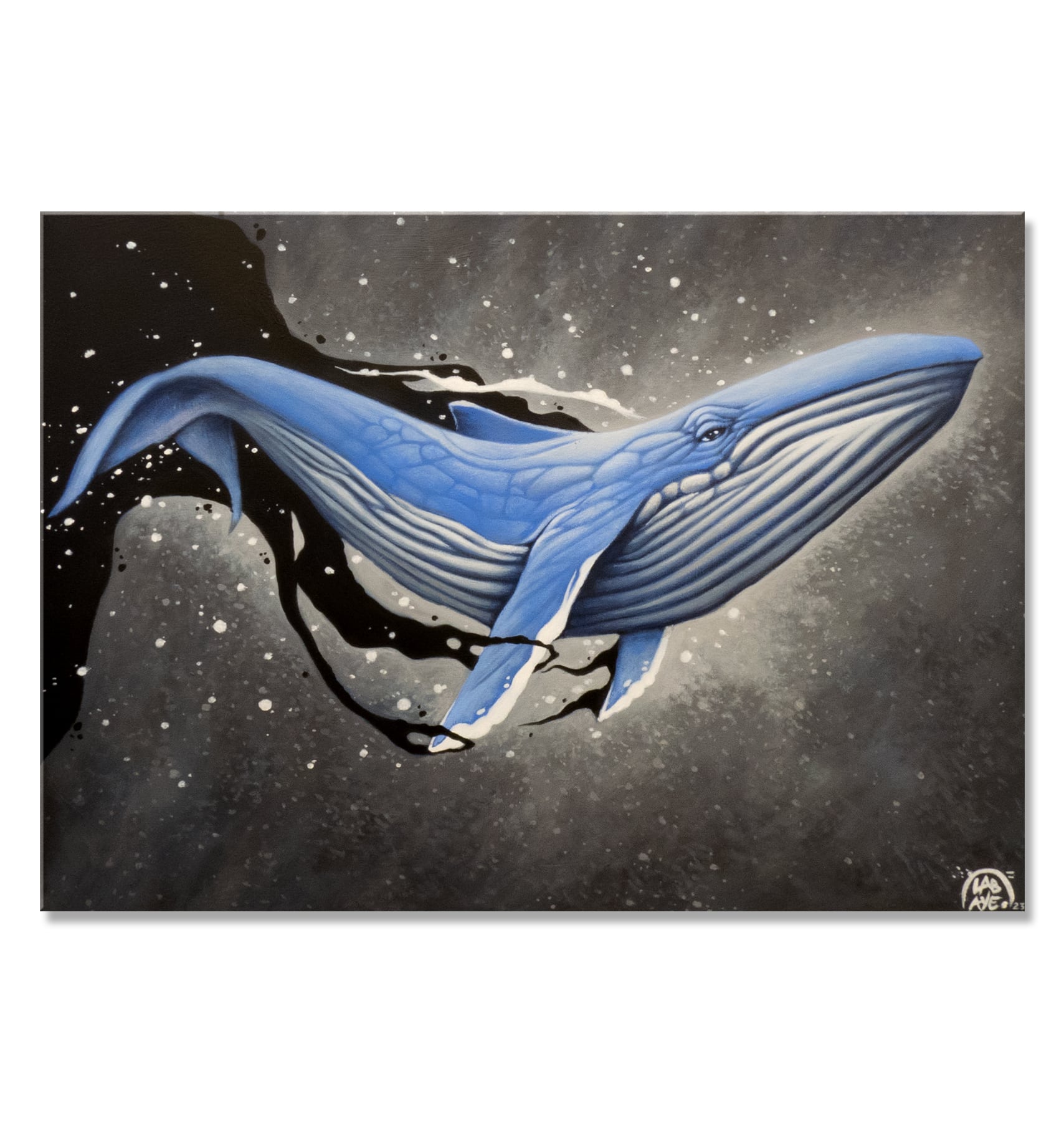 peintures- Blue whale -florian labaye