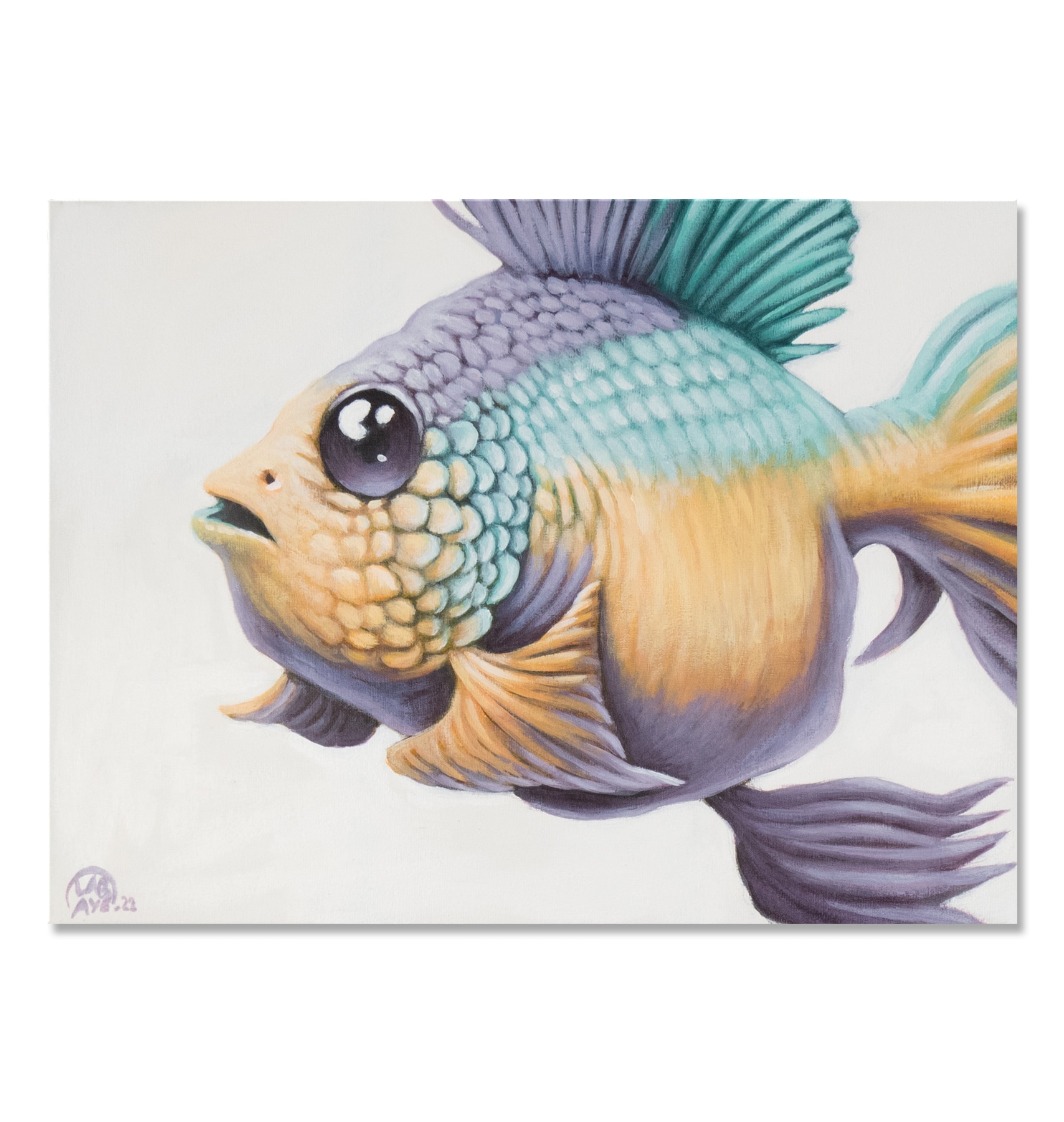 peintures- rainbow fish -florian labaye